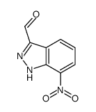7-硝基-1H-吲唑-3-甲醛结构式