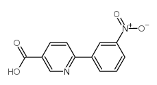 6-(3-Nitrophenyl)-nicotinic acid Structure