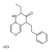 2-ethyl-4-(2-phenylethyl)-2,4-dihydro-1H-pyridazino[6,1-c][1,4]oxazin-3-one,hydrochloride结构式