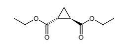 1,2-Cyclopropanedicarboxylic acid, 1,2-diethyl ester, (1R,2R)-结构式