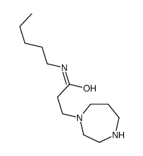 3-(1,4-diazepan-1-yl)-N-pentylpropanamide结构式