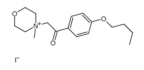 1-(4-butoxyphenyl)-2-(4-methylmorpholin-4-ium-4-yl)ethanone,iodide Structure