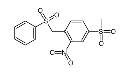 1-(benzenesulfonylmethyl)-4-methylsulfonyl-2-nitrobenzene Structure