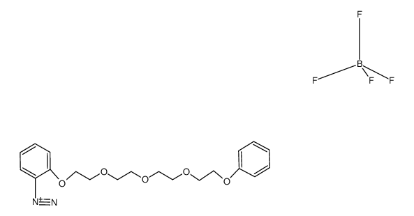2-<2-<2-(2-phenoxyethoxy)ethoxy>ethoxy>ethoxybenzenediazonium tetrafluoroborate结构式