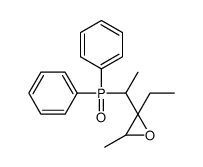 2-(1-diphenylphosphorylethyl)-2-ethyl-3-methyloxirane结构式