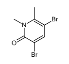 3,5-DIBROMO-1,6-DIMETHYL-1H-PYRIDIN-2-ONE structure