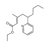 ethyl 3-methyl-5-pyridin-2-ylnon-2-enoate结构式