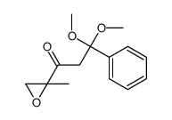 3,3-dimethoxy-1-(2-methyloxiran-2-yl)-3-phenylpropan-1-one结构式