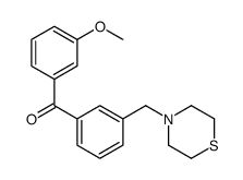 3-METHOXY-3'-THIOMORPHOLINOMETHYL BENZOPHENONE structure