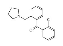 2-CHLORO-2'-PYRROLIDINOMETHYL BENZOPHENONE structure
