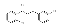 2'-CHLORO-3-(3-CHLOROPHENYL)PROPIOPHENONE Structure