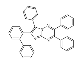 2,3,7-triphenyl-6-(2-phenylphenyl)imidazo[1,2-b][1,2,4]triazine结构式