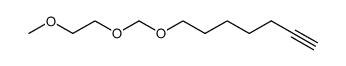 7-((2-Methoxyethoxy)methoxy)-1-heptyne结构式