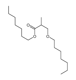 heptyl 3-heptoxy-2-methylpropanoate结构式