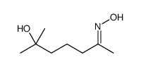 2-Heptanone, 6-hydroxy-6-methyl-, oxime结构式