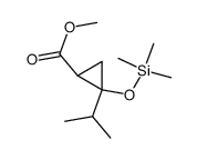 t-2-Isopropyl-c-2-(trimethylsiloxy)-r-1-cyclopropancarbonsaeure-methylester结构式