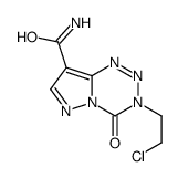 3-(2-chloroethyl)-3,4-dihydro-4-oxopyrazolo(5,1-d)-1,2,3,5-tetrazine-8-carboxamide结构式