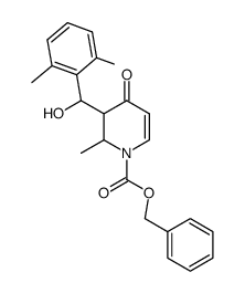 benzyl 3-((2,6-dimethylphenyl)(hydroxy)methyl)-2-methyl-4-oxo-3,4-dihydropyridine-1(2H)-carboxylate结构式