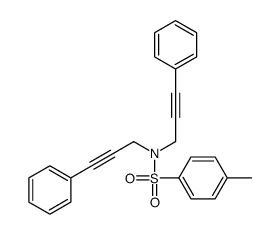 4-methyl-N,N-bis(3-phenylprop-2-ynyl)benzenesulfonamide结构式