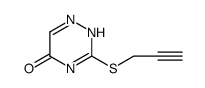 1,2,4-Triazin-5(2H)-one, 3-(2-propyn-1-ylthio) Structure