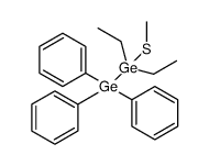 Digermane, 1,1-diethyl-1-(methylthio)-2,2,2-triphenyl Structure