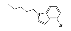 4-bromo-1-pentyl-1H-indole结构式