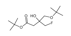 3-tert-butoxymethyl-4-fluoro-3-hydroxybutyric acid tert-butyl ester Structure