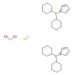 1,1'-双(二-环己基膦基)二茂铁二氯化钯图片