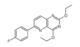 2,4-diethoxy-6-(4-fluorophenyl)pyrido[3,2-d]pyrimidine结构式