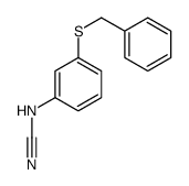 (3-benzylsulfanylphenyl)cyanamide结构式