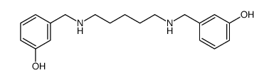 3-[[5-[(3-hydroxyphenyl)methylamino]pentylamino]methyl]phenol结构式