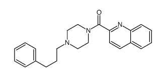 [4-(3-phenylpropyl)piperazin-1-yl]-quinolin-2-ylmethanone结构式