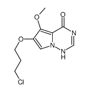 6-(3-chloropropoxy)-5-methoxy-1H-pyrrolo[2,1-f][1,2,4]triazin-4-one结构式