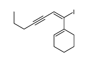 1-(1-iodohept-1-en-3-ynyl)cyclohexene Structure