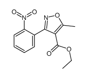 ethyl 5-methyl-3-(2-nitrophenyl)-1,2-oxazole-4-carboxylate Structure