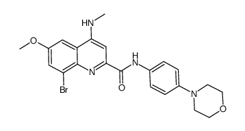 8-bromo-4-methylamino-6-methoxyquinoline-2-carboxylic acid [4-(morpholin-4-yl)phenyl]amide Structure