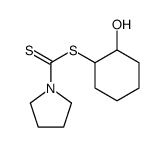 (2-hydroxycyclohexyl) pyrrolidine-1-carbodithioate结构式
