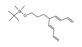 (((E)-4-((E)-buta-1,3-dien-1-yl)octa-5,7-dien-1-yl)oxy)(tert-butyl)dimethylsilane Structure