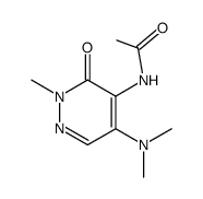 N-(5-Dimethylamino-2-methyl-3-oxo-2,3-dihydro-pyridazin-4-yl)-acetamide结构式