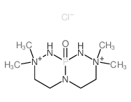 Octahydro-2,2,8,8-tetramethyl[1,2,4,3]triazaphosphorino[3,4-c][1,2,4,3]triazaphosphoriniumdichloride, 10-oxide (7CI) picture
