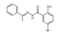 Acetophenon-5-bromsalicyloylhydrazon结构式