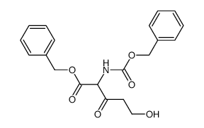 benzyl 2-benzyloxycarbonylamino-5-hydroxy-3-oxopentanoate结构式