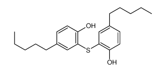2-(2-hydroxy-5-pentylphenyl)sulfanyl-4-pentylphenol结构式