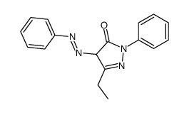 5-ethyl-2-phenyl-4-phenyldiazenyl-4H-pyrazol-3-one Structure
