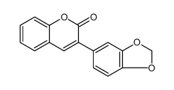 2H-1-Benzopyran-2-one, 3-(1,3-benzodioxol-5-yl) Structure