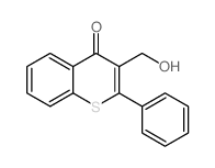 4H-1-Benzothiopyran-4-one,3-(hydroxymethyl)-2-phenyl- Structure