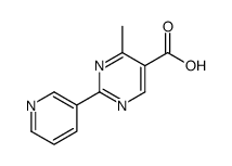 4-Methyl-2-(3-pyridinyl)-5-pyrimidinecarboxylic acid结构式