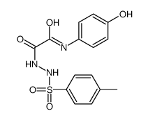N-(4-hydroxyphenyl)-2-[2-(4-methylphenyl)sulfonylhydrazinyl]-2-oxoacetamide Structure