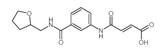 (E)-4-Oxo-4-(3-{[(tetrahydro-2-furanylmethyl)-amino]carbonyl}anilino)-2-butenoic acid结构式