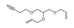 3-[2,3-bis(prop-2-enoxy)propoxy]propanenitrile结构式